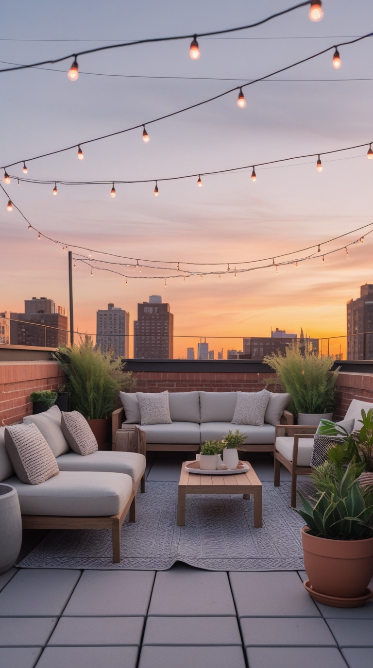 Transform a Tiny Balcony into a Chic Rooftop Patio