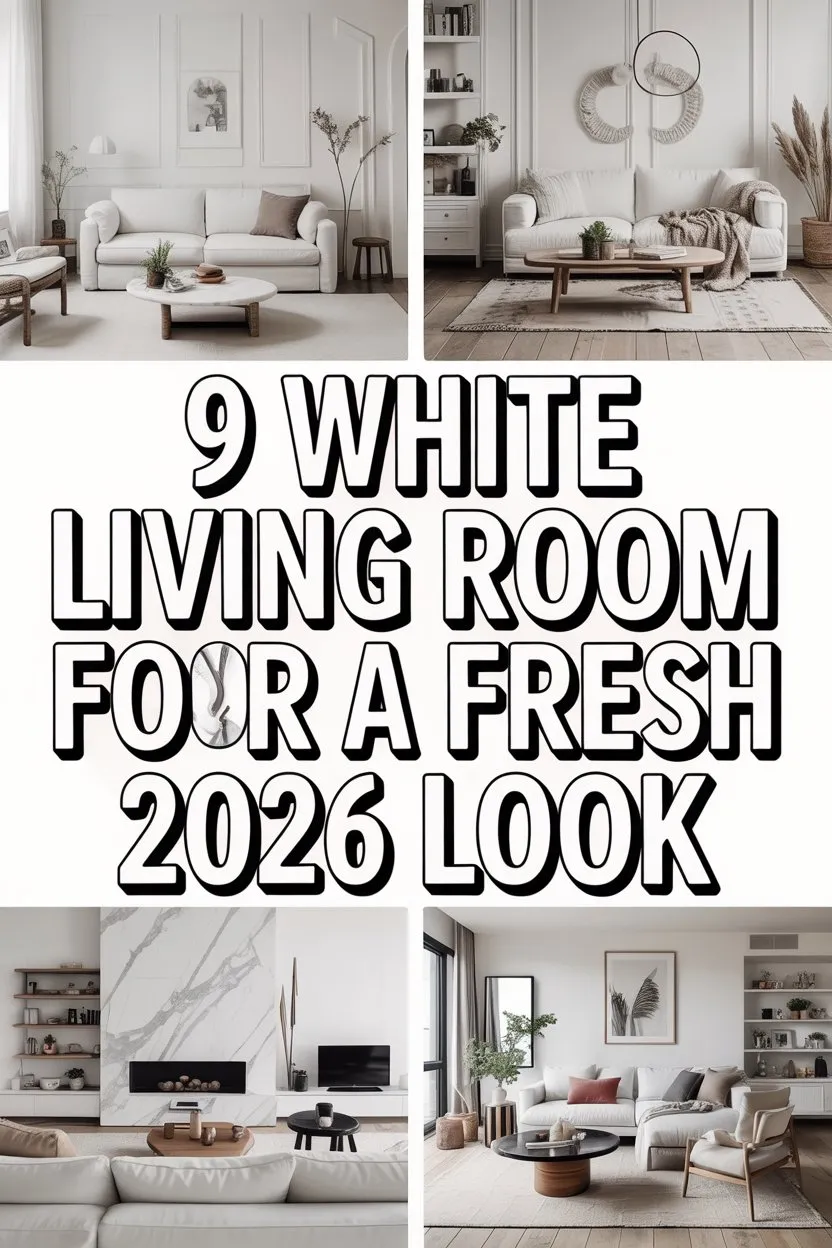 9 White Living Room Ideas For A Fresh 2026 Look - Decoriple