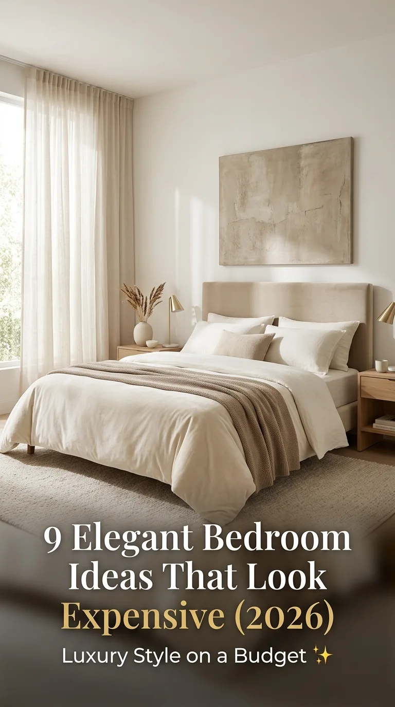 9 Elegant Bedroom Ideas That Look Expensive (2026)